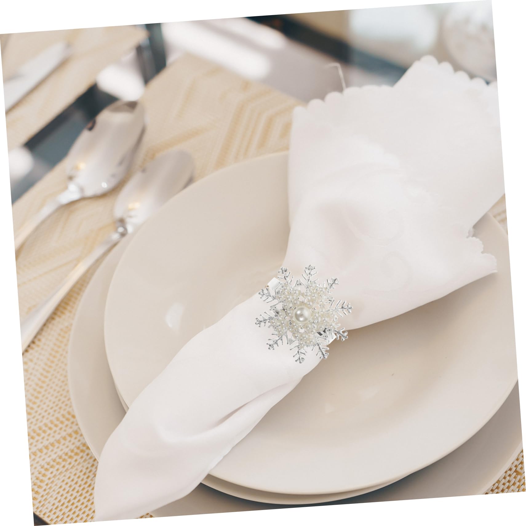 COLLBATH 3 Set Portatovaglioli Natalizi Portatovaglioli Autunnali Titolari Decorazioni Titolare Caramella Contento Gnomi Vimini Striscia Il Quarto Generosità Silver Lega 6 Pezzi * 3