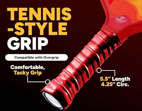 Miniatura 5 de Pala de pádel Friday Fever, fibra de carbono T700 en capa triple sin tratar, construcción de 3 generación, espuma de doble filo, certificada USAP