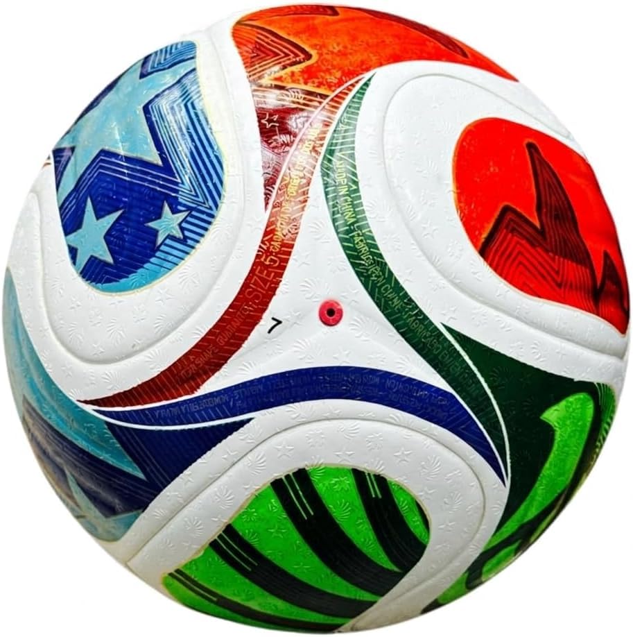 Football 2026 - Premium Official Size 5 Soccer Ball Professional Match & Training Football with Seamless Thermal-Bonded Design and Textured Grip for All-Weather Play