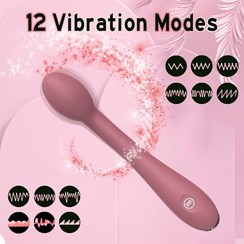 Miniatura 2 de Vibrador de punto G, juguetes sexuales para adultos, estimulador anal de tetas del clítoris, consolador con 12 potentes modos de vibración,
