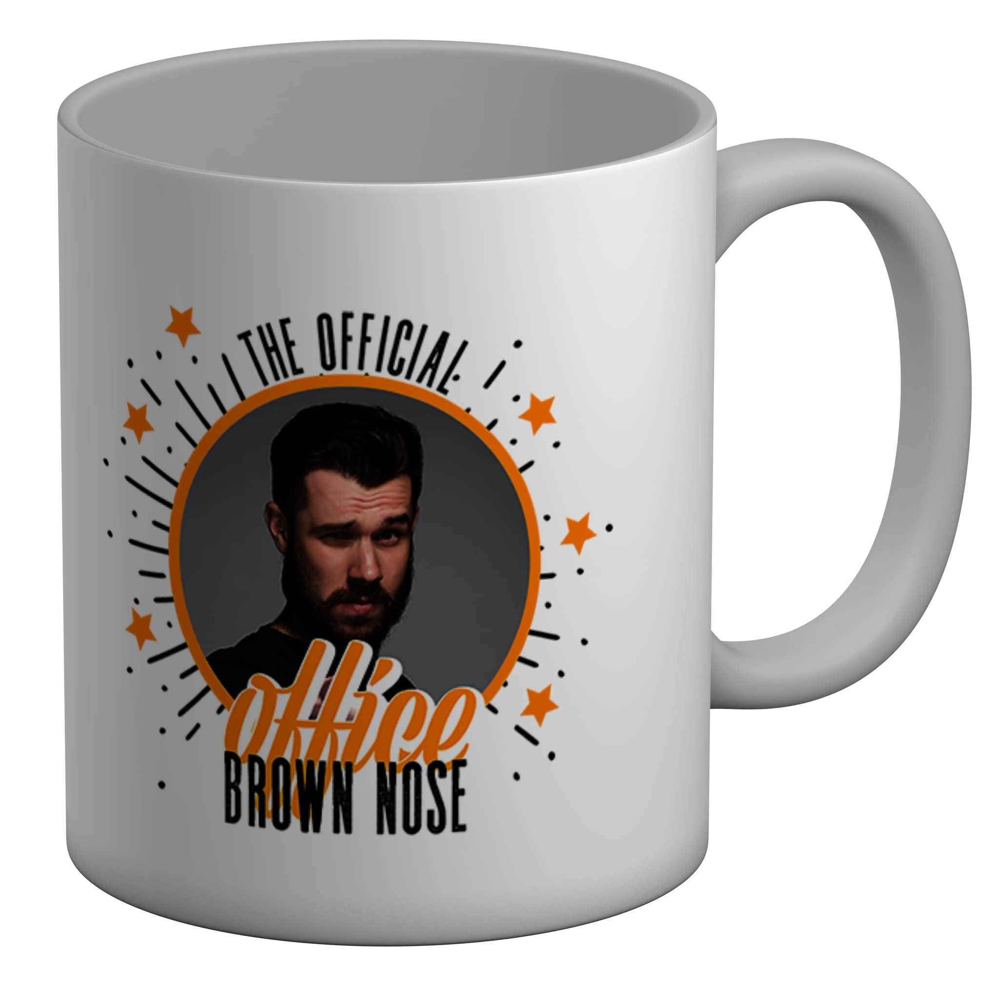 Shopagift Personalised Photo Mug The Offical Office Brown Nose White 11oz Large Cup