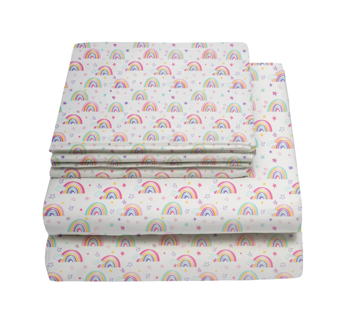 Juego de sábanas individuales | Juegos de sábanas y fundas de almohada para niños | Sábanas individuales para niños y niñas, sábana bajera, sábana superior, funda de almohada | Juego