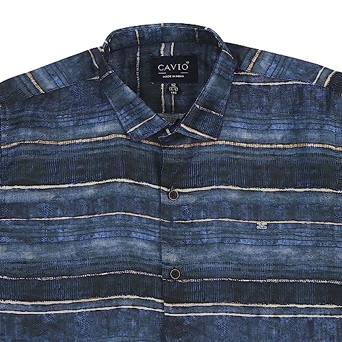 Image of CAVIO Boys Printed Shirt with Embellished T-Shirt