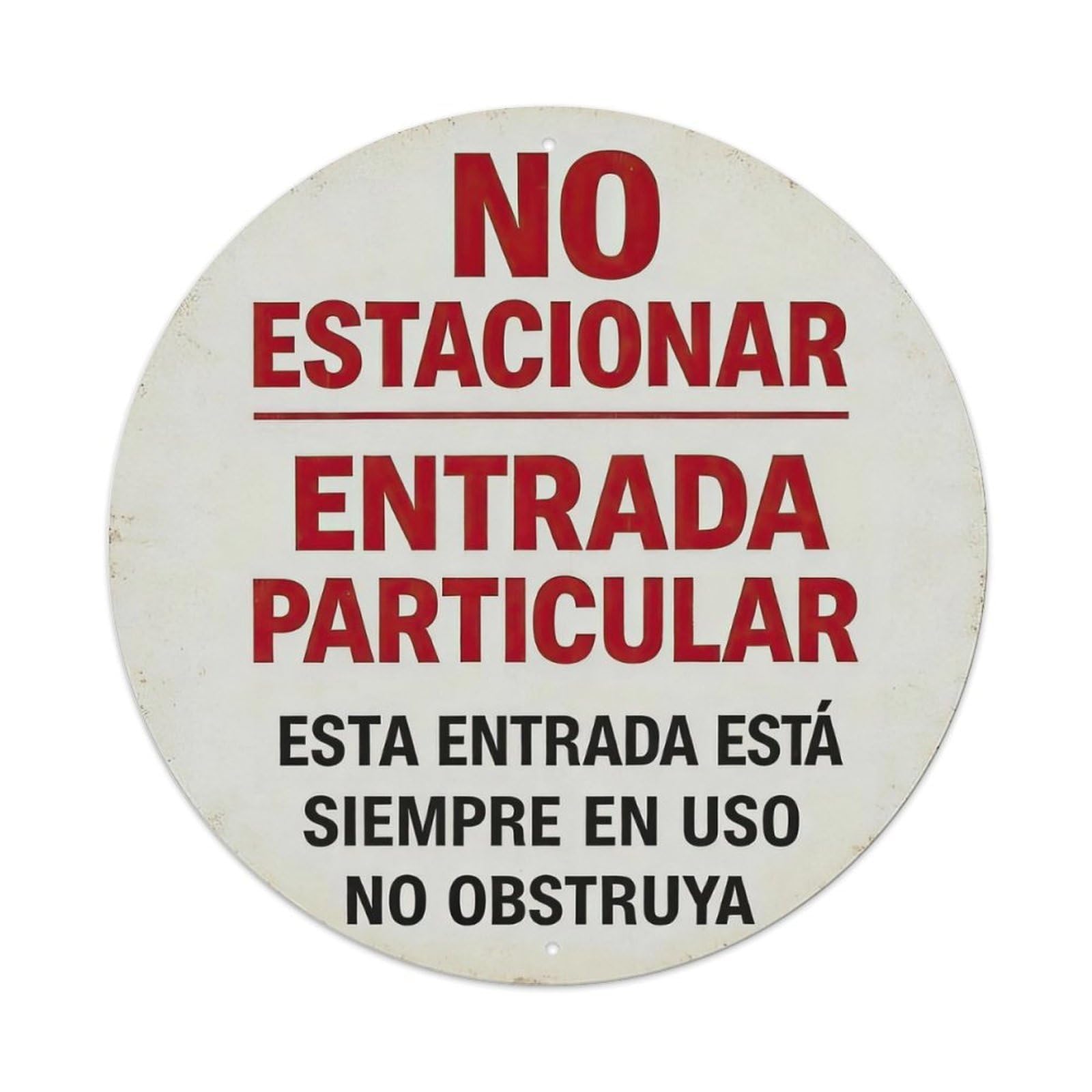 Private Entrance No Parking Metal Tin Sign