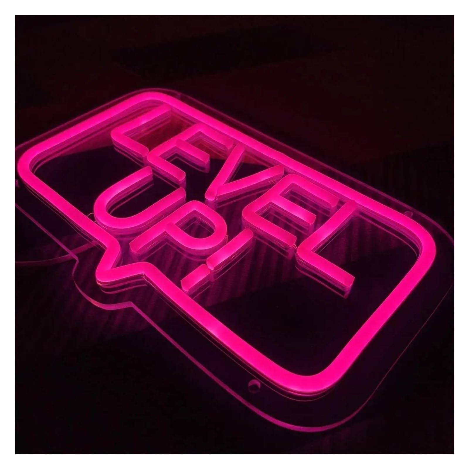 Business per insegne al per neon per alimentazione per luminosità regolabile Level Up! 19,55 cm x 31,49 neon