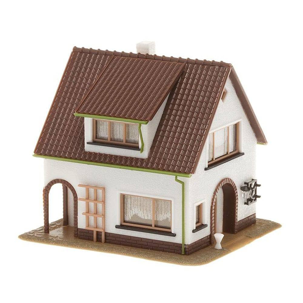 FALLER 130200 - Haus mit Dachgaupe, Weiß, Braun