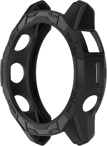 Miniatura 2 de Paquete de 3 fundas de reloj compatibles con Garmin Fenix 7X Sapphire Solar de 2.008 in (negro+negro + negro)
