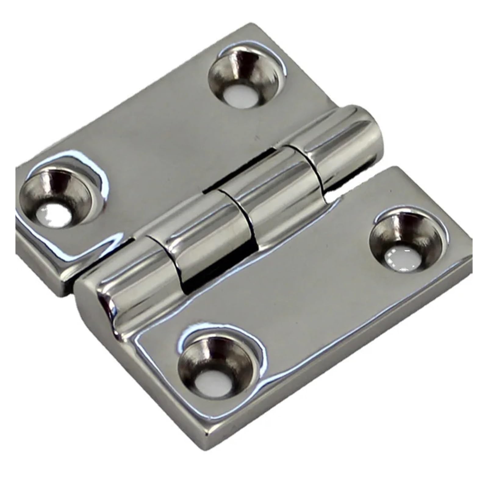 Charnière carrée en fonte d'acier inox 316 pour meuble 50x50mm