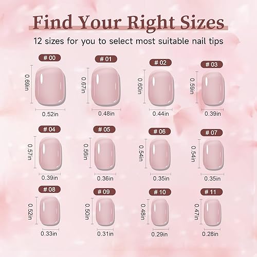 Miniatura 3 de JODSONE 120 uñas postizas cortas a presión con pegamento para uñas, uñas postizas cortas de ataúd para extensión de uñas, kits de uñas postizas