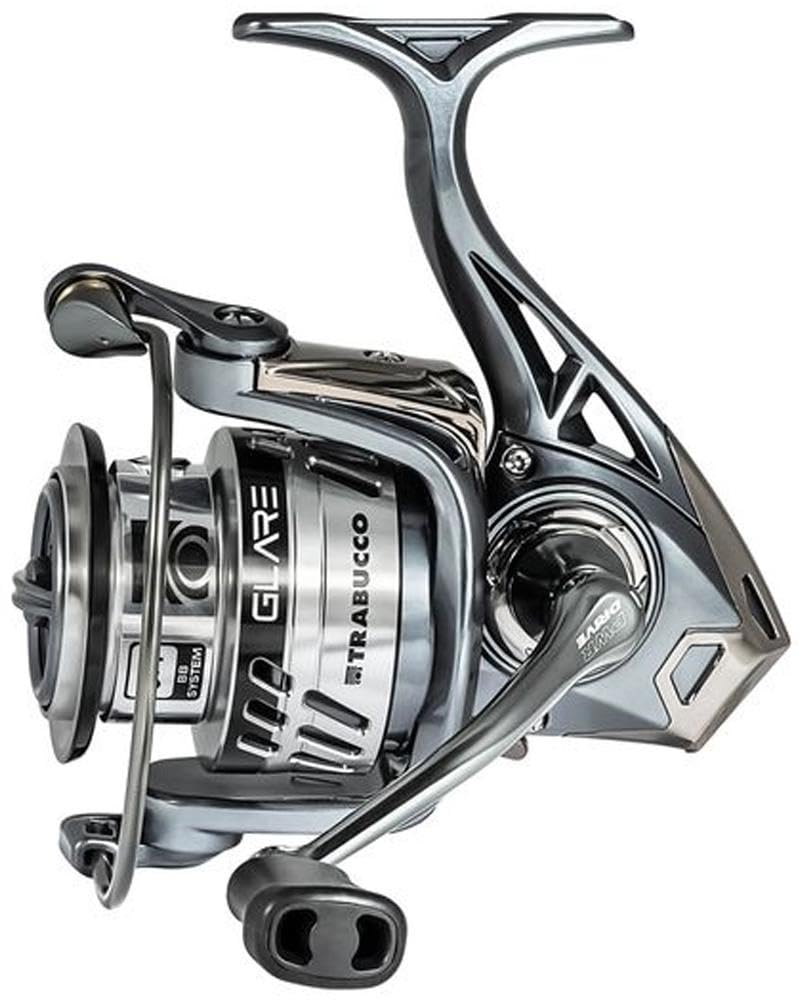 Moulinet Trabucco Glare FD - Mesures 2500, 3000, 4000, 6000, 7000 - Embrayage avant micrométrique, 5+1 Roulements - Bobine en aluminium - Idéal pour Spinning, Bolognaise, Feeder et Surfcasting