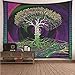 Daesar Wandbehang Fantasy Pflanze Thema Baum und Wurzel, Tapisserie Wandteppich 240x220CM Wandteppich Psychedelic Wall Hanging Hippie Tapestry