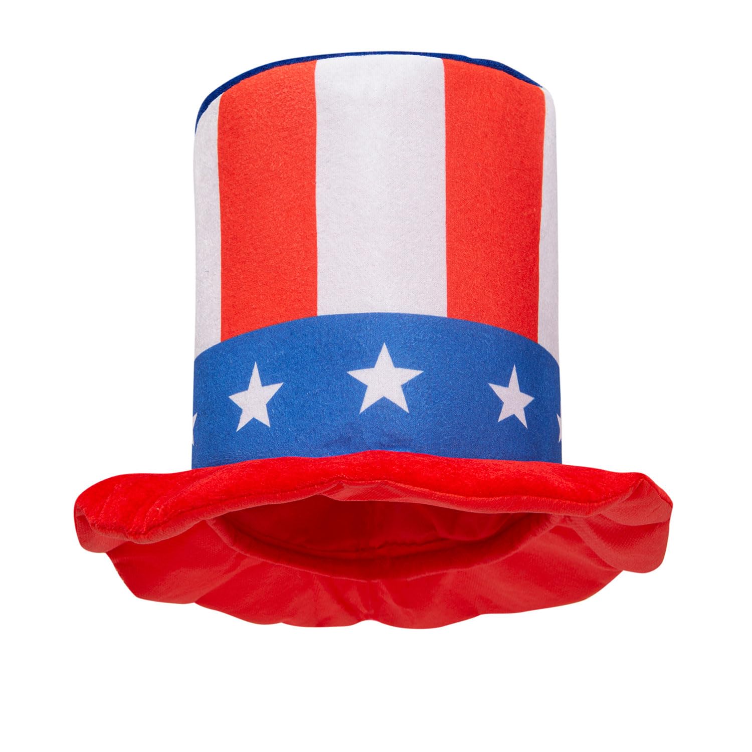 Liatunou 4th of July Top Hat,American Patriotic Uncle Sam Top Hat for Adult Kids Independent Day Party Supplies