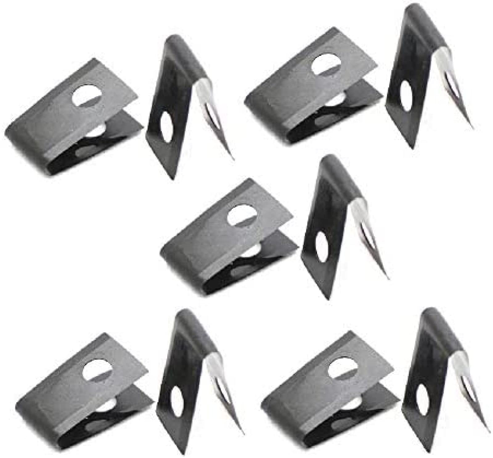Flaches Vinyl-Viertelmondmesser mit Schweißnahtführung und Bodenbelag-Handnutgerät mit 10 Ersatzklingen zum Beschneiden von Schweißstäben/Nuten von PVC-Vinylböden, Schweißwerkzeug-Set