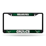 Rico Industries NFL Philadelphia Eagles Black Black Chrome Frame 12 x 6 Car/Truck Auto Accessory