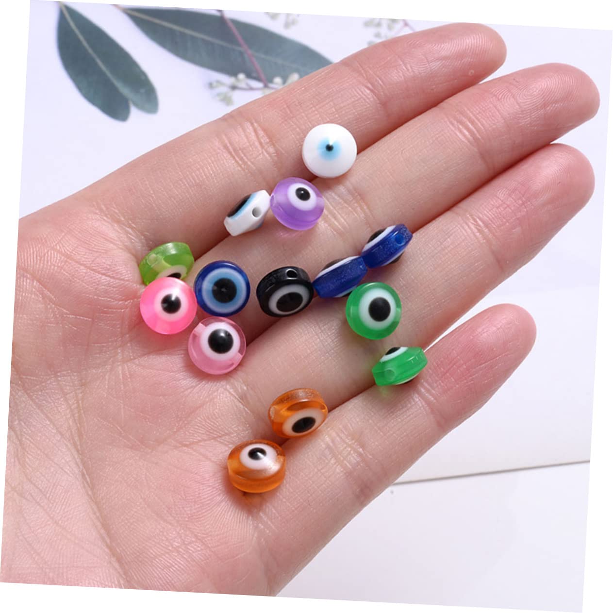 DIYEAH 5 Kisten Perle des Teufelsauges bastelset schmuck herstellen geschenkeidee necklace Anhänger Telefon-Charm-Perlen handwerkliche Herstellung von Perlen kreative Harzperlen