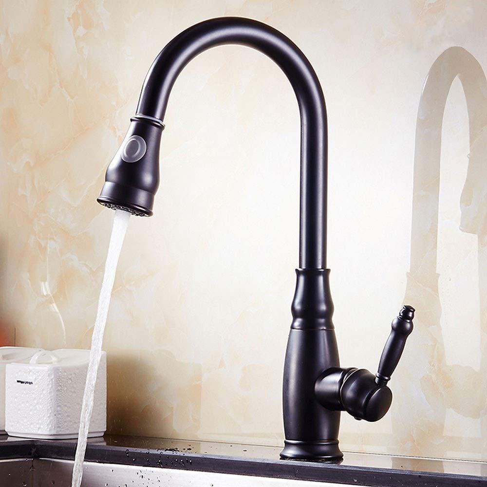 Robinet de cuisine extractible pour nettoyer l'évier sans effort