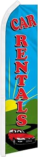 Trade Winds Car Rentals Advertising 2.5'x11.5' Super-Knit Poly super Flag Banner