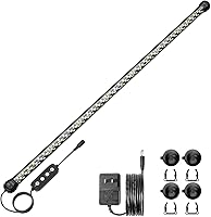 SEAOURA 26.8" Submersible LED Aquarium Light with Timer, Full Spectrum Plant Growth, Auto On/Off, 3 Modes, Adjustable Brightness for 28-52" Tanks