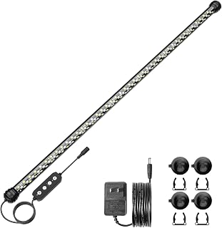 SEAOURA 26.8" Submersible LED Aquarium Light with Timer, Full Spectrum Plant Growth, Auto On/Off, 3 Modes, Adjustable Brightness for 28-52" Tanks