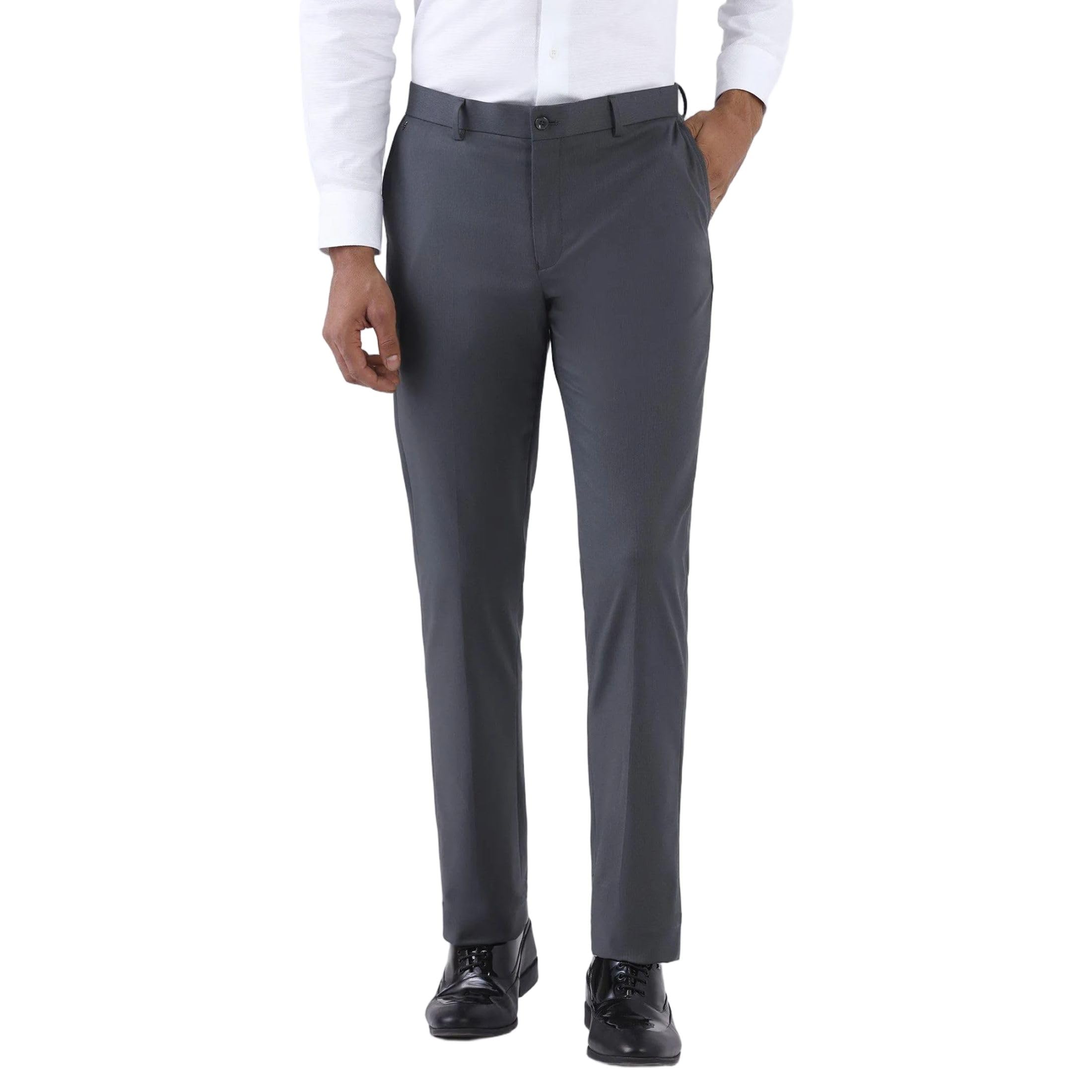blackberrys Men's Poly-Blend Solid Slim Comfort Formal Trousers-picture-47