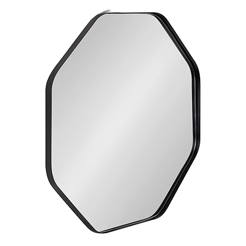 Kate and Laurel Rollo Midcentury Octagon Wall Mirror; 24 x