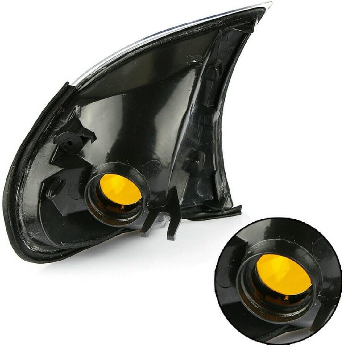 Left+Right Corner Lights Turn Signal Lamps for BMW 3 Series E46 325i 325xi 2002 2003 2004 2005 Yellow Lens Corner Signal Light