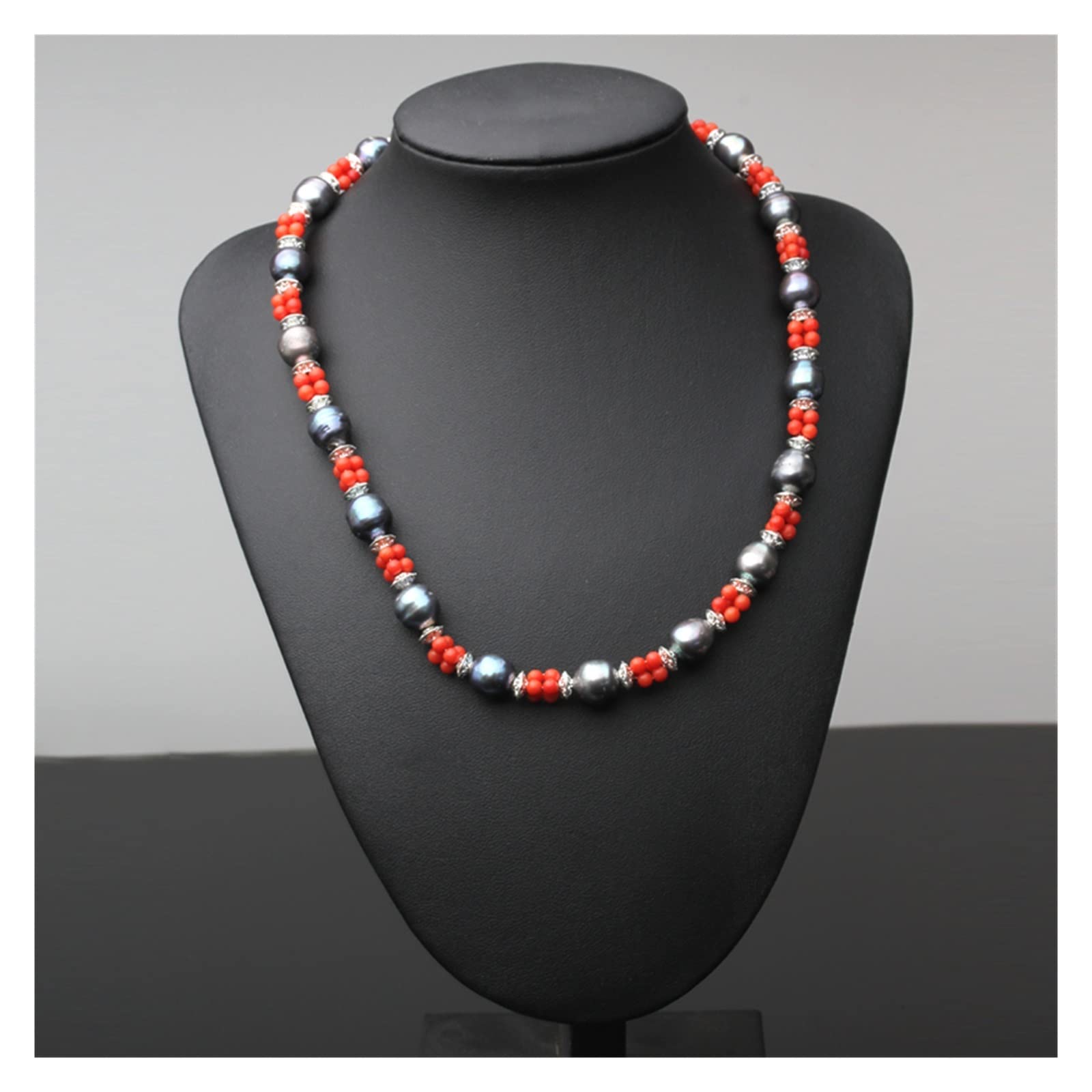 Collane di perle d'acqua dolce Collane in argento 925 Gioielli for le donne Gioielli di moda for matrimoni Regalo adempiere Collane da donna