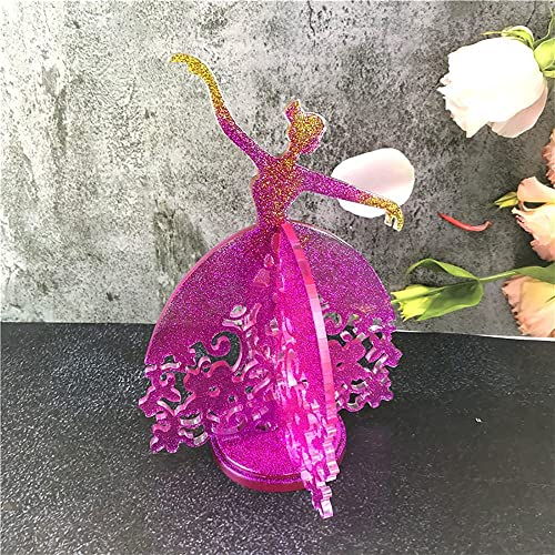 Zmche Epoxy Resin Molds, Jewelry Storage Rack Resin Molds, Silicone Earring Necklace Holder, Silicone Molds For Resin Casting, Diy Dancing Girl Jewelry Organizer Pendant Craft Supplies For Home Decor #TOP4