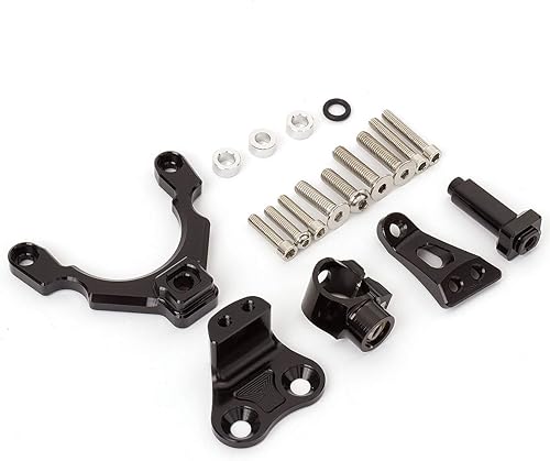 Miniatura 6 de Kit de soporte de montaje CNC para Z900 2017 2018 2019 2020 amortiguador de dirección de motocicleta estabilizador plateado