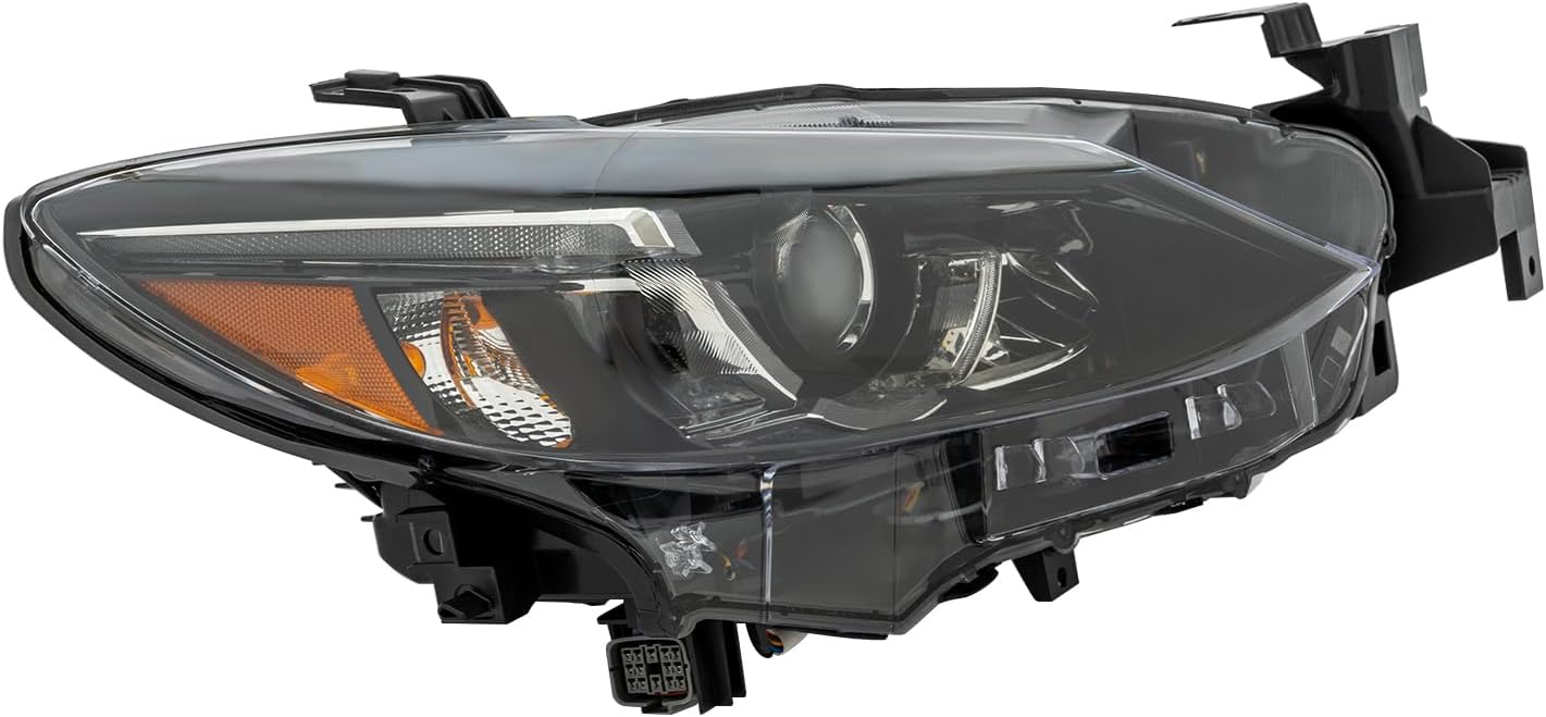 For 2016-2017 Mazda 6 of LED DRL Halogen Headlight Assemblies, Front Passenger Side Headlamp Set (GRF551031A) (Right Passenger Side)