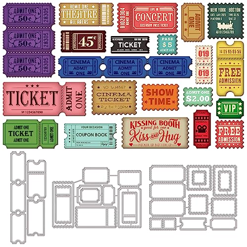 GLOBLELAND 3 juego de 20 troqueles de Corte para Marco de Sellos Postales para Manualidades, Álbumes de Recortes, Marcos de Bordes, Troqueles, Plantillas En