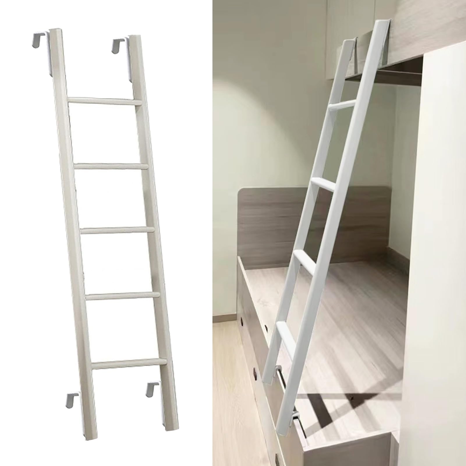 Échelle pour lits superposés amovible 150 cm pour sécuriser l'accès au loft