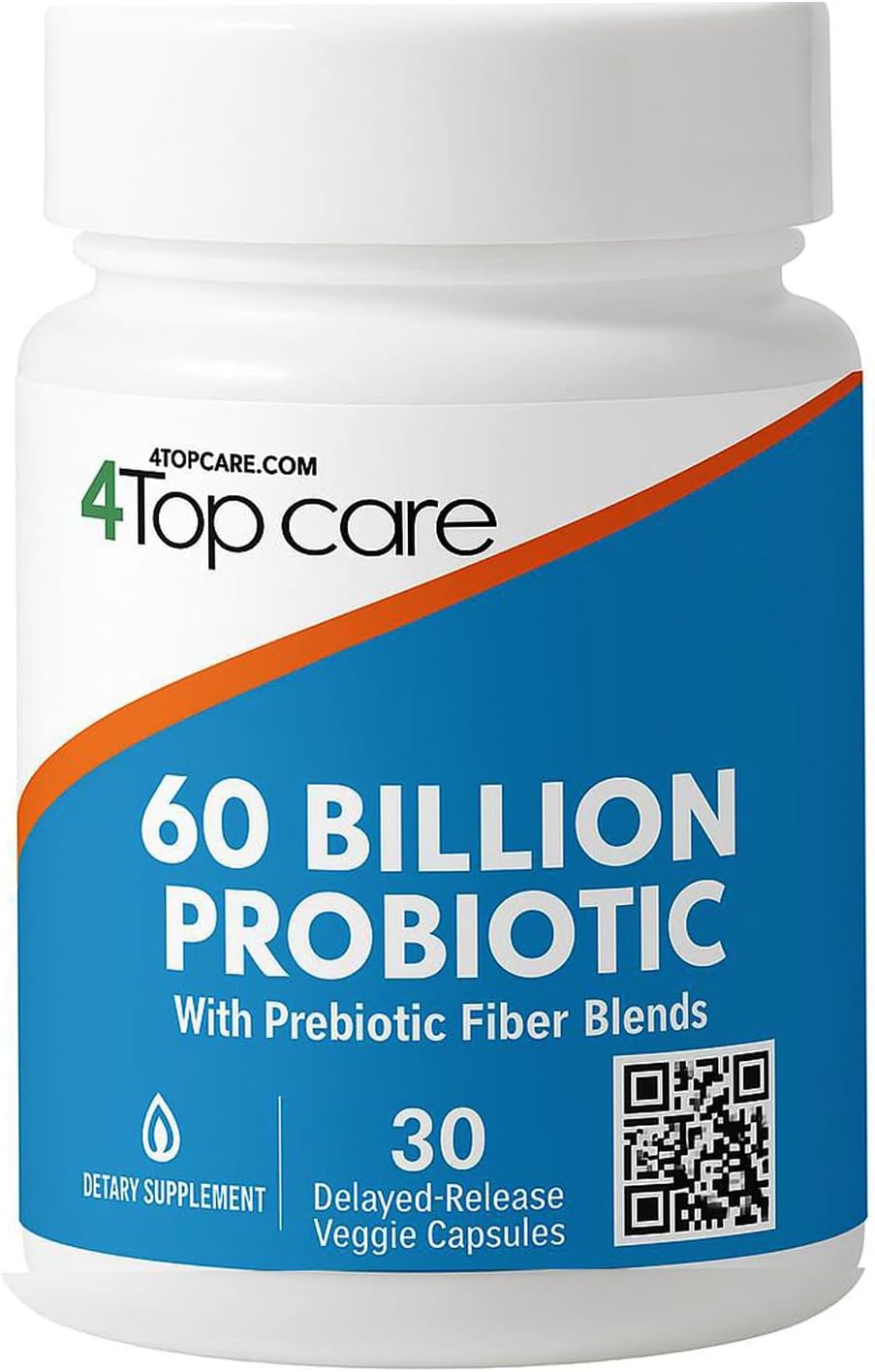 Probiotics 60 Billion CFU 10 Strains with Organic Prebiotics, Supports Immune, Digestive, and Gut Health, Aids with Occasional Constipation, Diarrhea, Gas, Bloating for Women and Men-30 Capsules