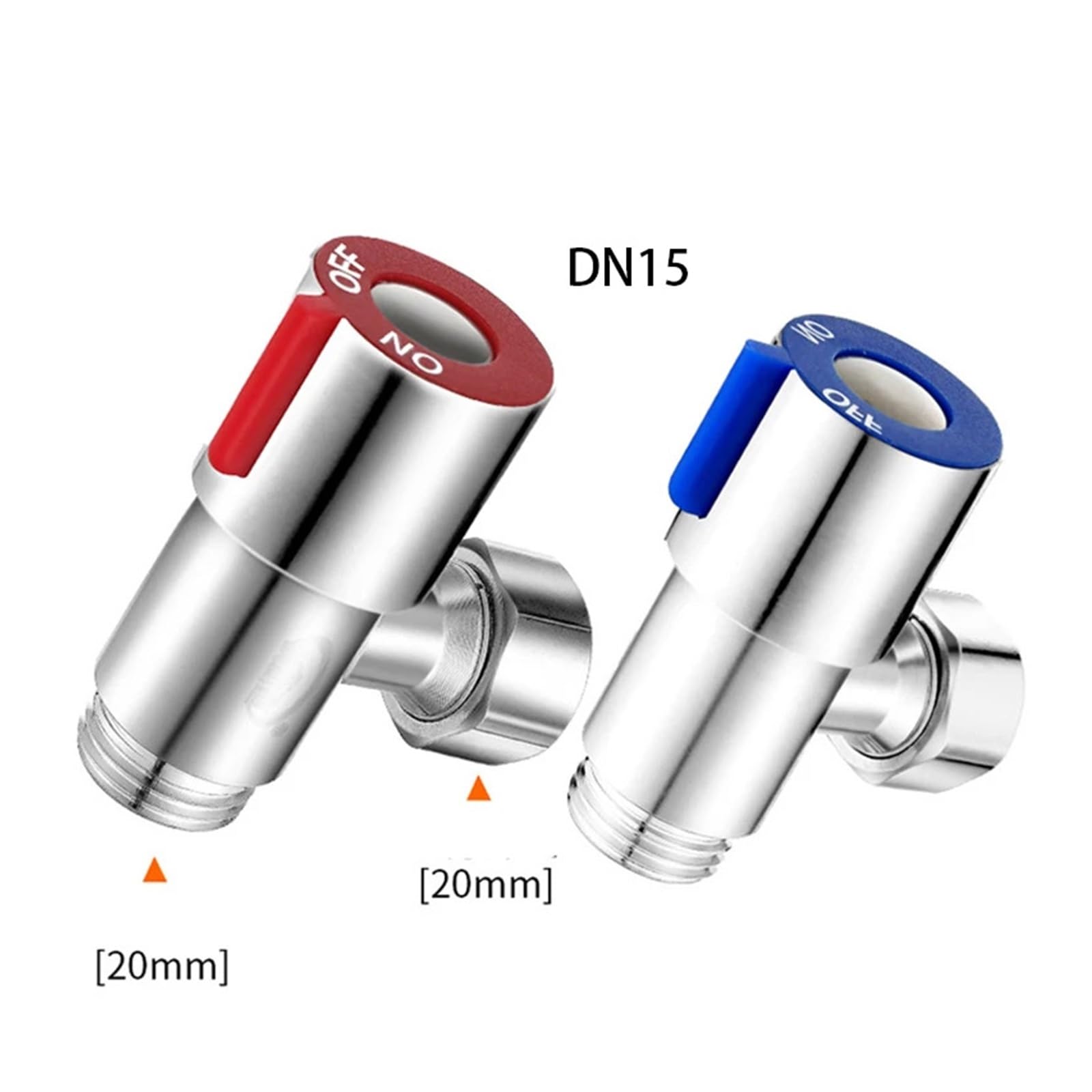 Valvole Angolari Doppia Uscita 20mm - Per WC, Lavatrice E Bidet, In Ottone - Foto 6