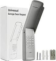 Vista 1 de Teclado universal inalámbrico para abridor de puerta de garaje sin llave, compatible con LiftMaster, Chamberlain, Craftsman, Genie, Linear, Wayne