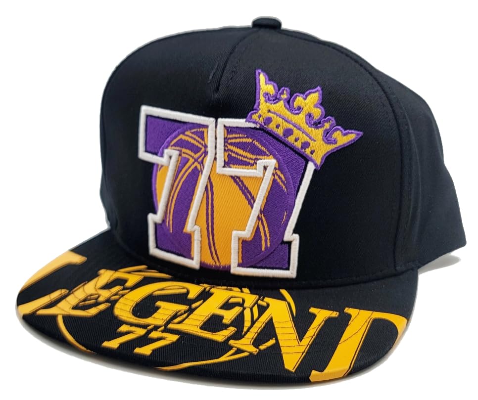 Los Angeles Legend Top Level New Luka 77 Black Purple Gold Era Snapback miniatura 2