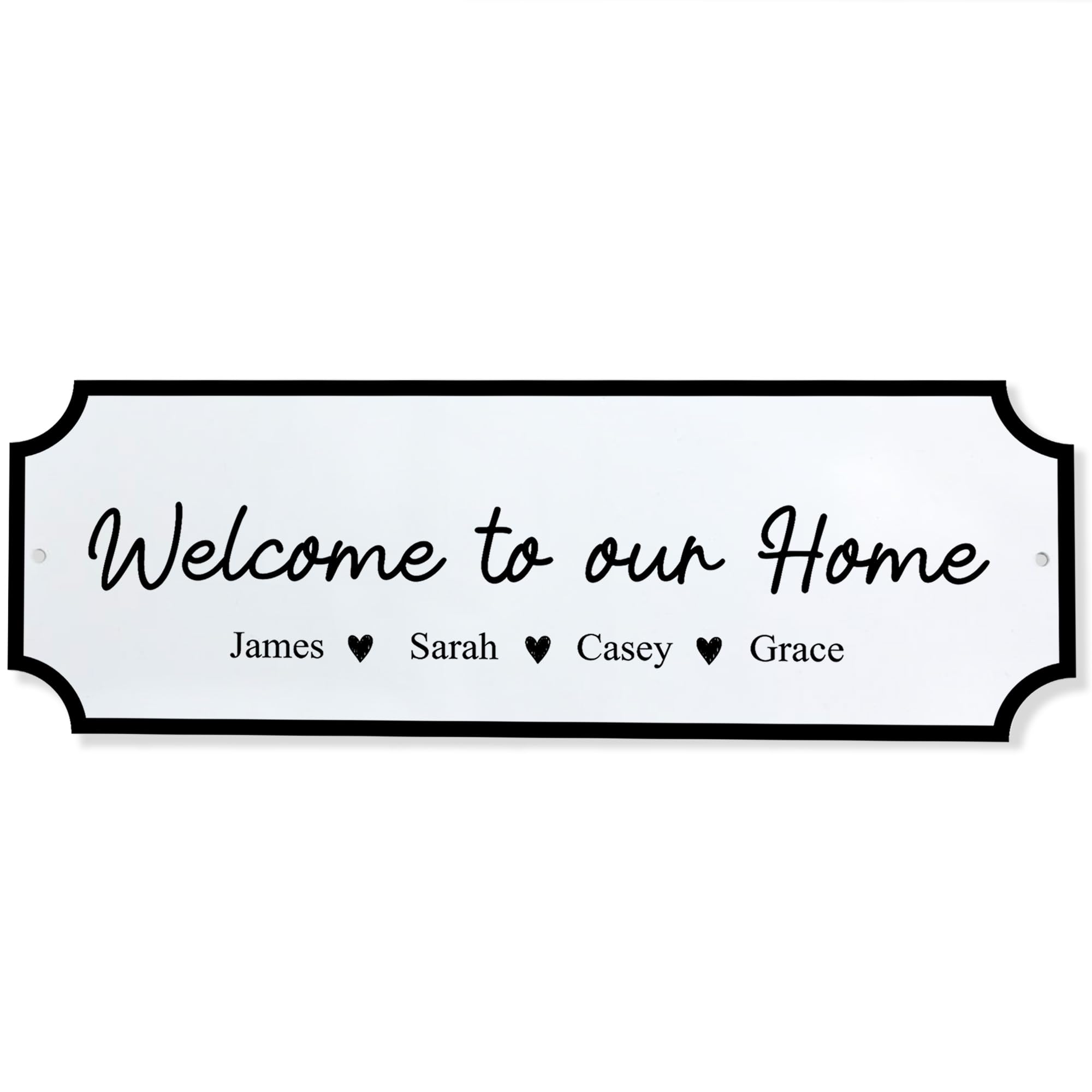 Red Ocean Welcome To Our Home Personalised Sign New Home House Warming Plaque Street Sign Style Gift For Family Couple New Gift First Keepsake