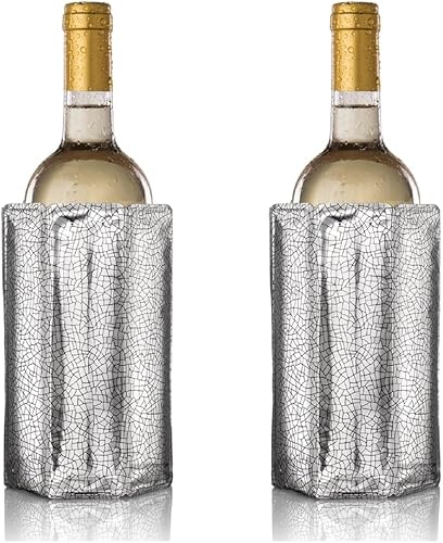 Vacu Vin Active Wine Cooler Silver - Juego de 2 unidades