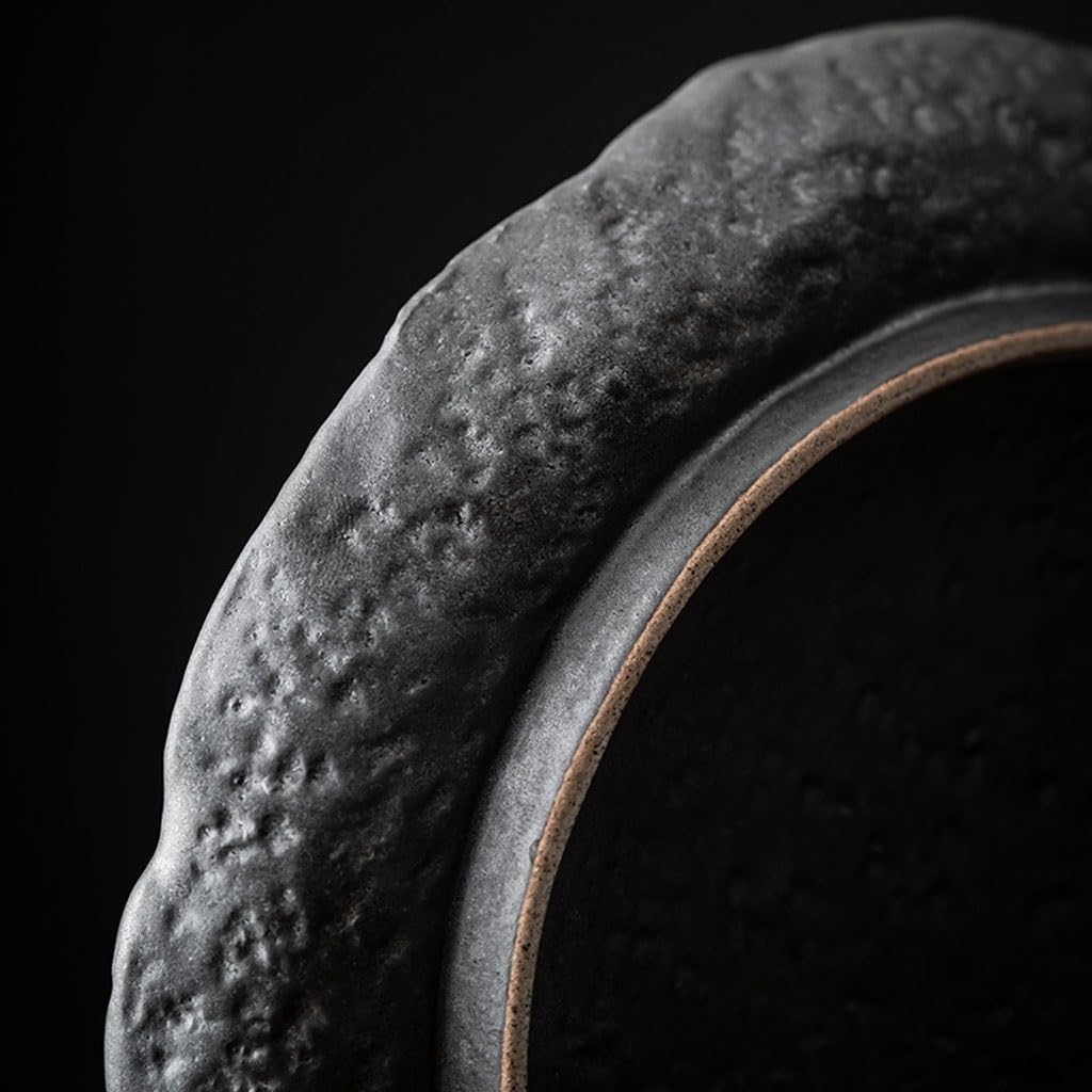 Zestaw do herbaty Gongfu, chiński kreatywny okrągły taca na herbatę, ceramiczna taca na suchą herbatę, mały stolik do herbaty, taca do nauki w domu