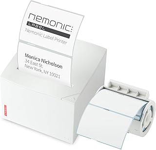 MANGOSLAB Nemonic Label (MIP-001LW) - Label Printer & Sticky Notes Printer | Thermal Label Printer | Label Maker | Sticker Printer | Bluetooth Label Printer | iOS & Android & MS Office