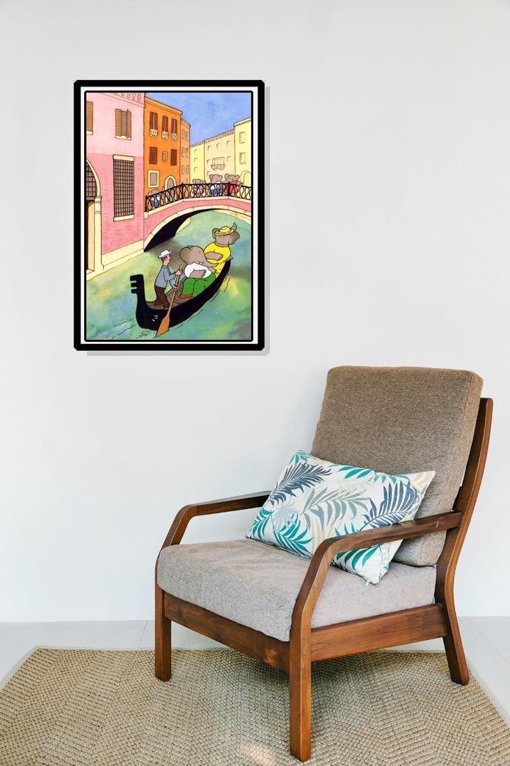 Amazon.com: Babar Poster, Gondola Ride, Venice, Italy, Babar the