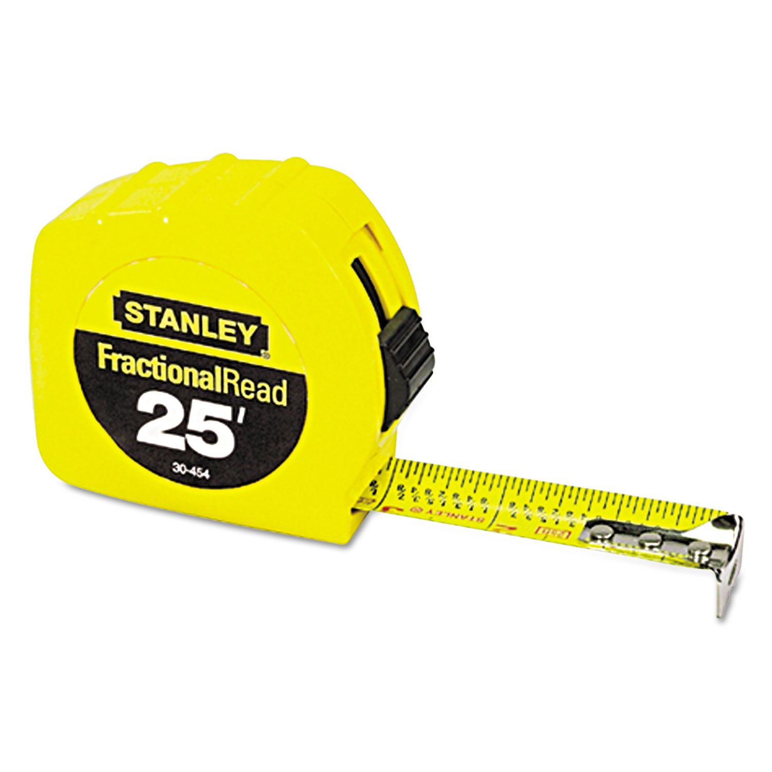 Stanley 30-454 - Metro a nastro ad alta visibilità, 7,6 x 2,5 cm, colore: giallo