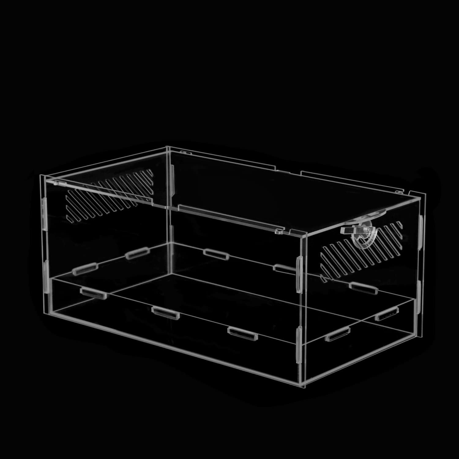 APARECIUM Acrylic Reptile Cage 14”x8”x6”, Watertight