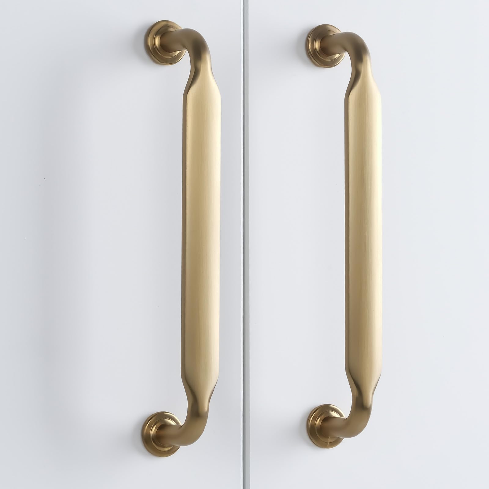 GY1818-CB96-10 - Paquete de 10 tiradores de gabinete de 3-3/4 pulgadas (96 mm), color bronce champán, accesorios de cocina