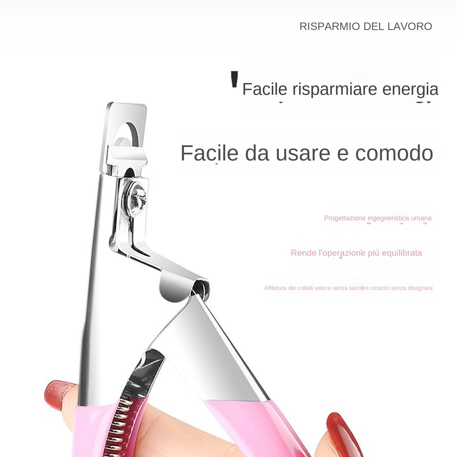 TIPO U Trimmer Cutter Caglio in Acciaio Inox per Unghie Strumento Manicure