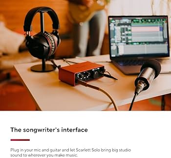 Amazon.com: Focusrite Scarlett Solo 4th Gen USB Audio Interface