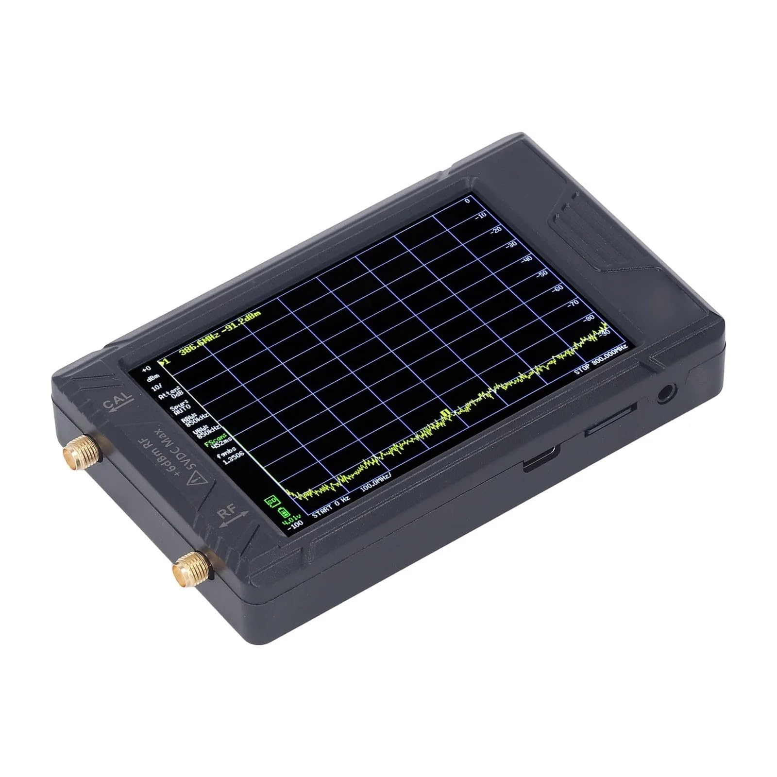 Analizador de Red, Analizador de Espectro portátil con Pantalla de 4 Pulgadas y resolución conmutable de 100 KHz a 5,3 GHz. Herramienta de Prueba eléctrica.