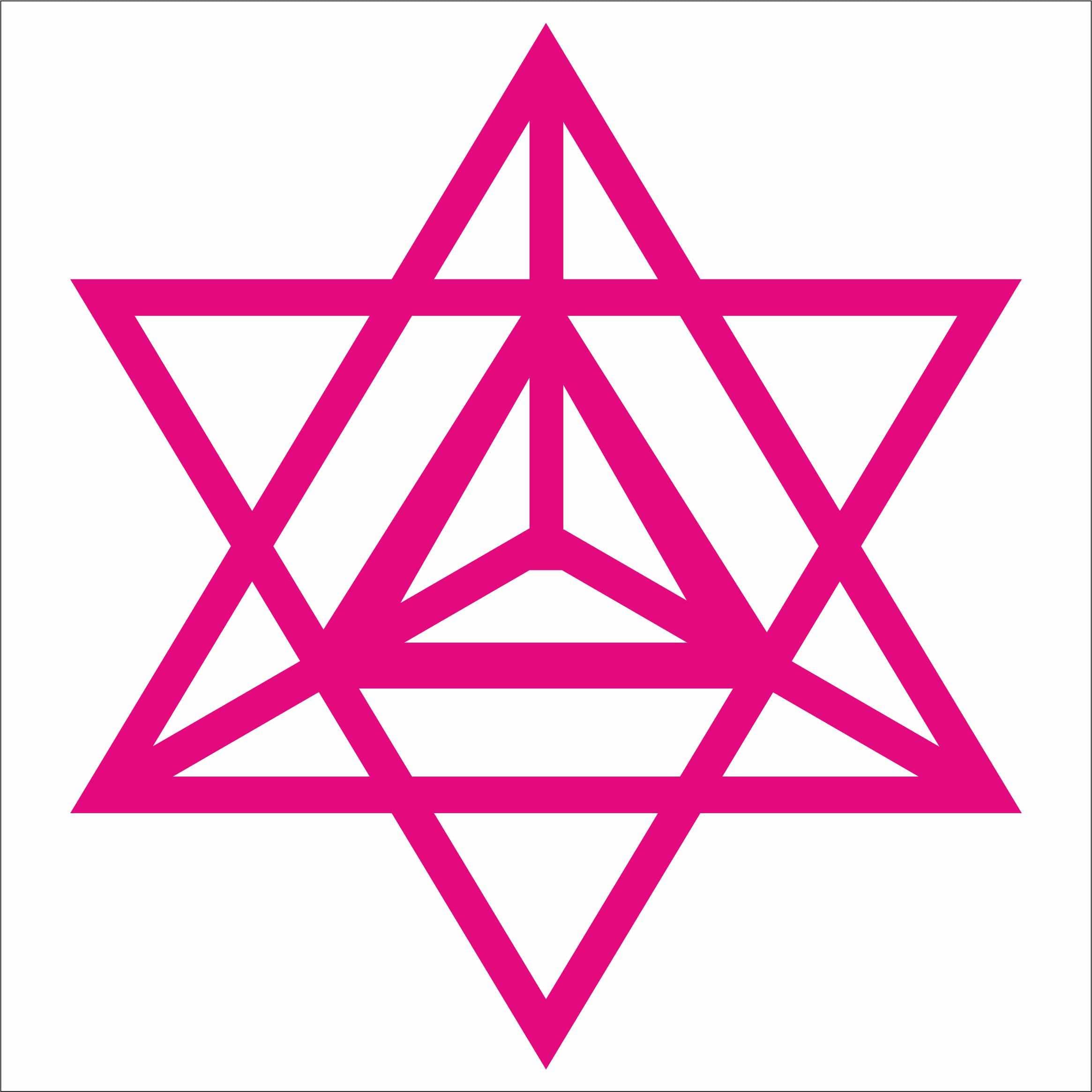 JINTORA Sticker - Decal - JDM - Die Cut - merkabah - 108x99 mm - JDM - Die Cut - Car - Truck - Bus - Window - Laptop - Coach - Rear Window - Pink