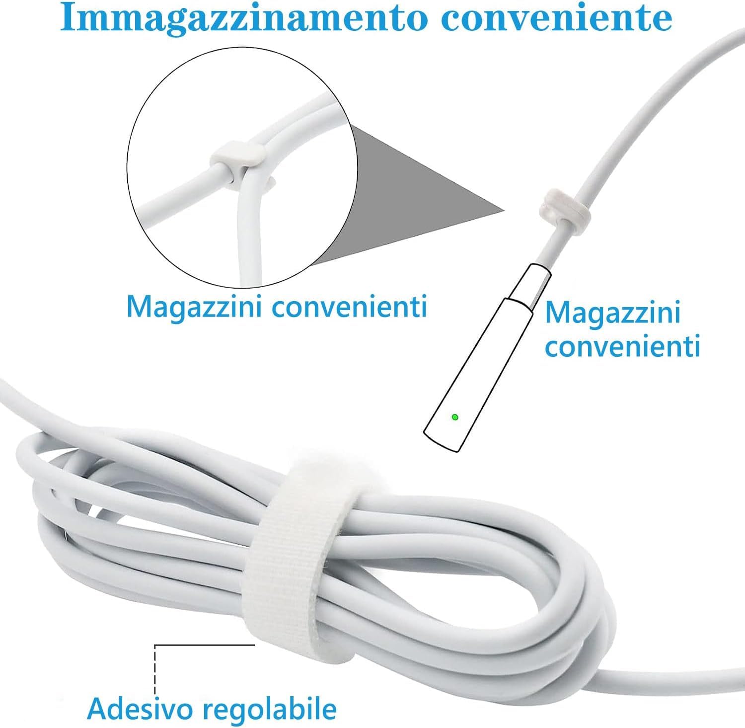 Chargeur MacBook Pro 85W, Mags Safe 1 Compatible avec Mac Pro 13" 15" Pouces 2009 2010 2011 2012à Mi-2012, Chargeur USB en L-Tip Magnétique pour A1278 A1281 A1286 A1290 A1297 etc