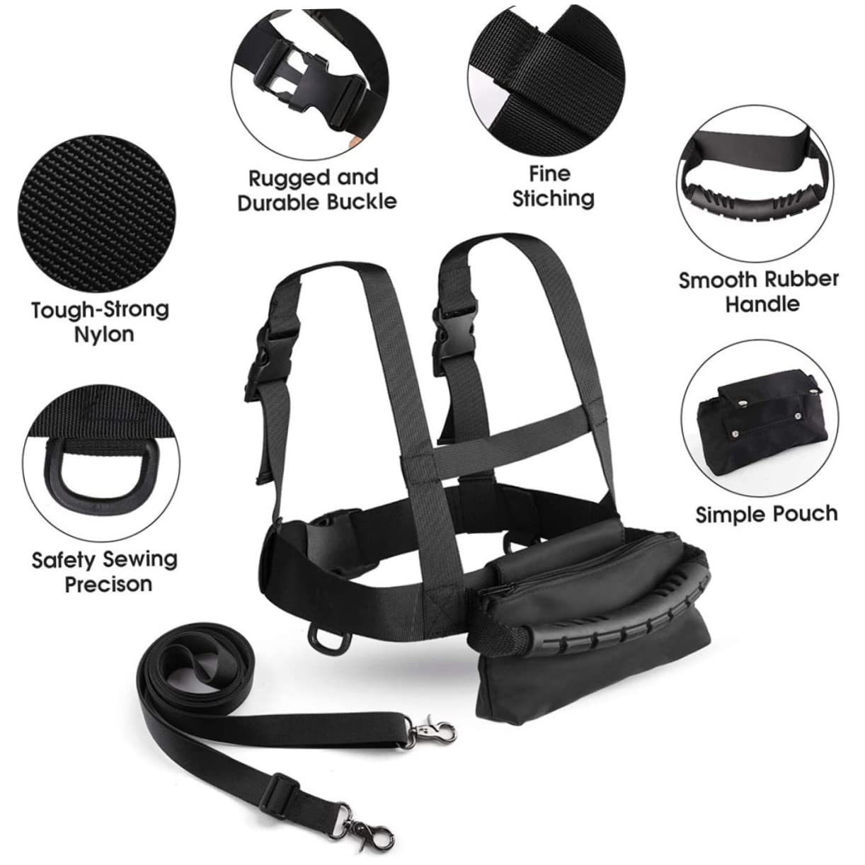 OSOLADY Skiing Balance Keeping Belt Safety Skating Strap for Fall Traction Harness for Skiing Snowboarding and Ice Skating Training Easy to Use